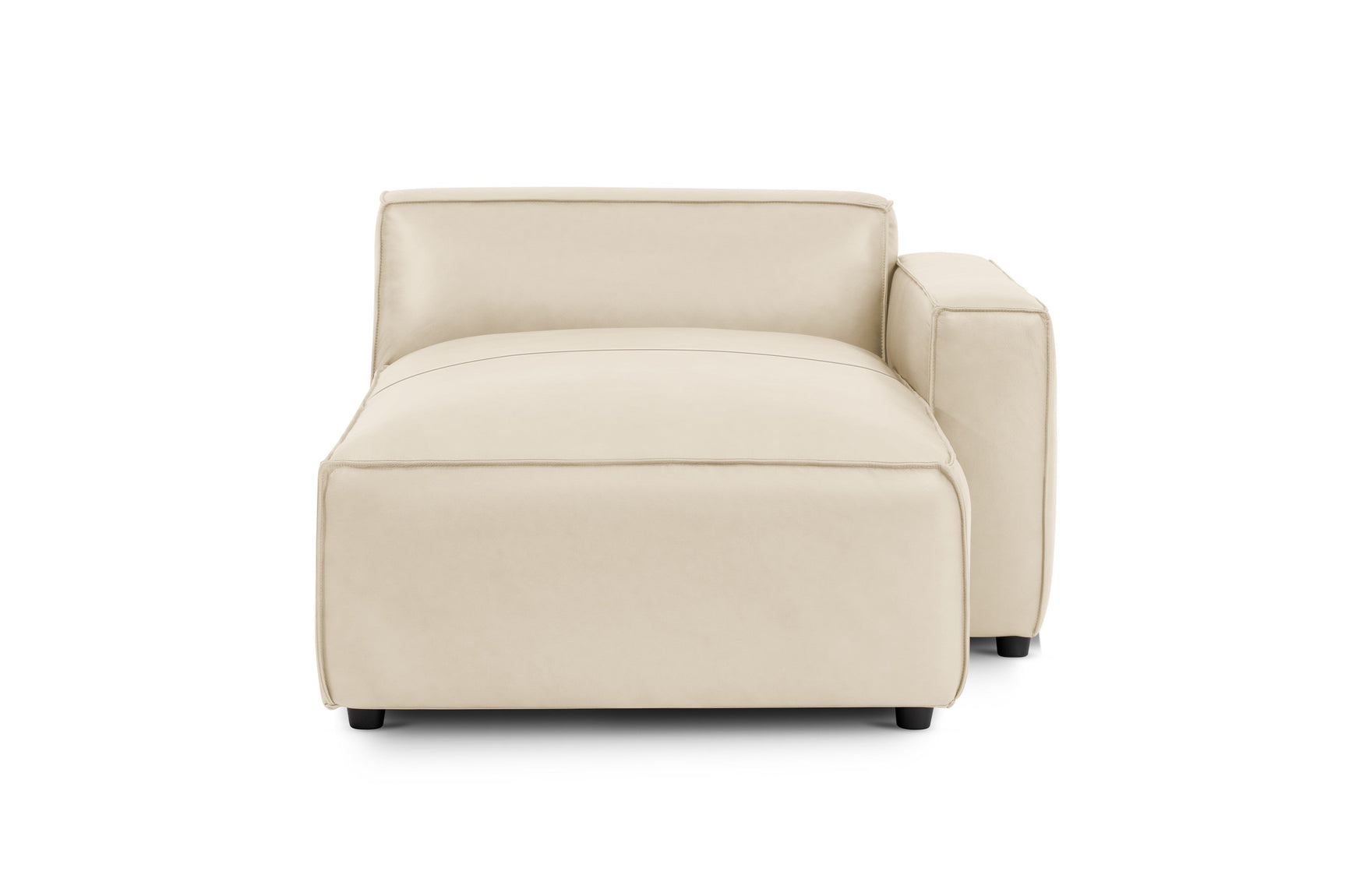 Nathan Leather Right Chaise Sofa Module