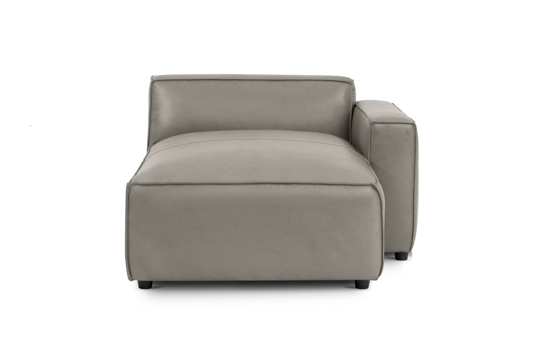 Nathan Leather Right Chaise Sofa Module