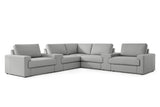Valencia Nordmaze Leather Corner Sectional Sofa with Integrated Audio