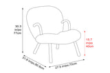 Nova Faux Sheepskin Accent Chair