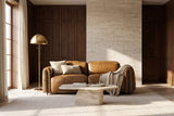 Octavia dual Reclining Sofa in distressed Italian aniline leather