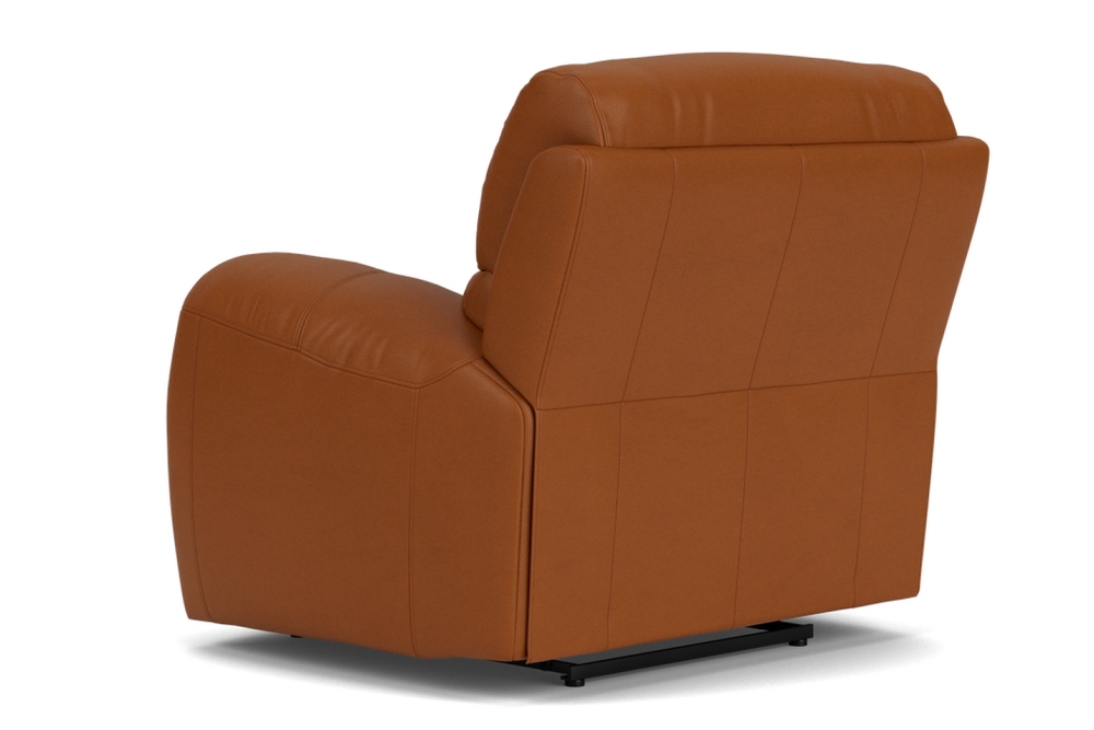 Valencia Oliver Leather Recliner Chair, Cognac