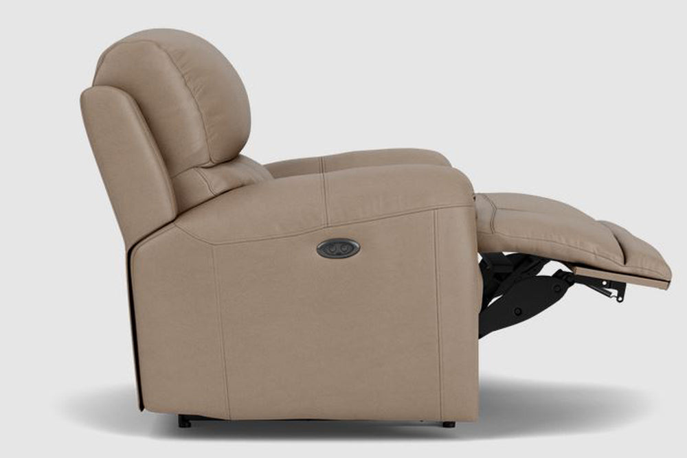 Valencia Oliver Leather Recliner Seat, Beige