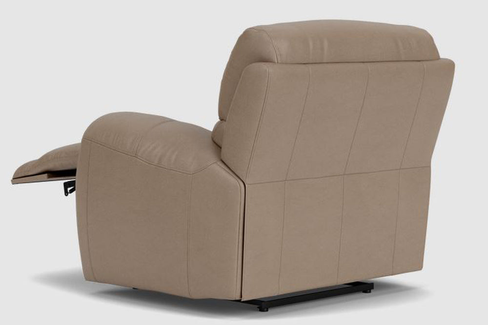 Valencia Oliver Leather Recliner Seat, Beige