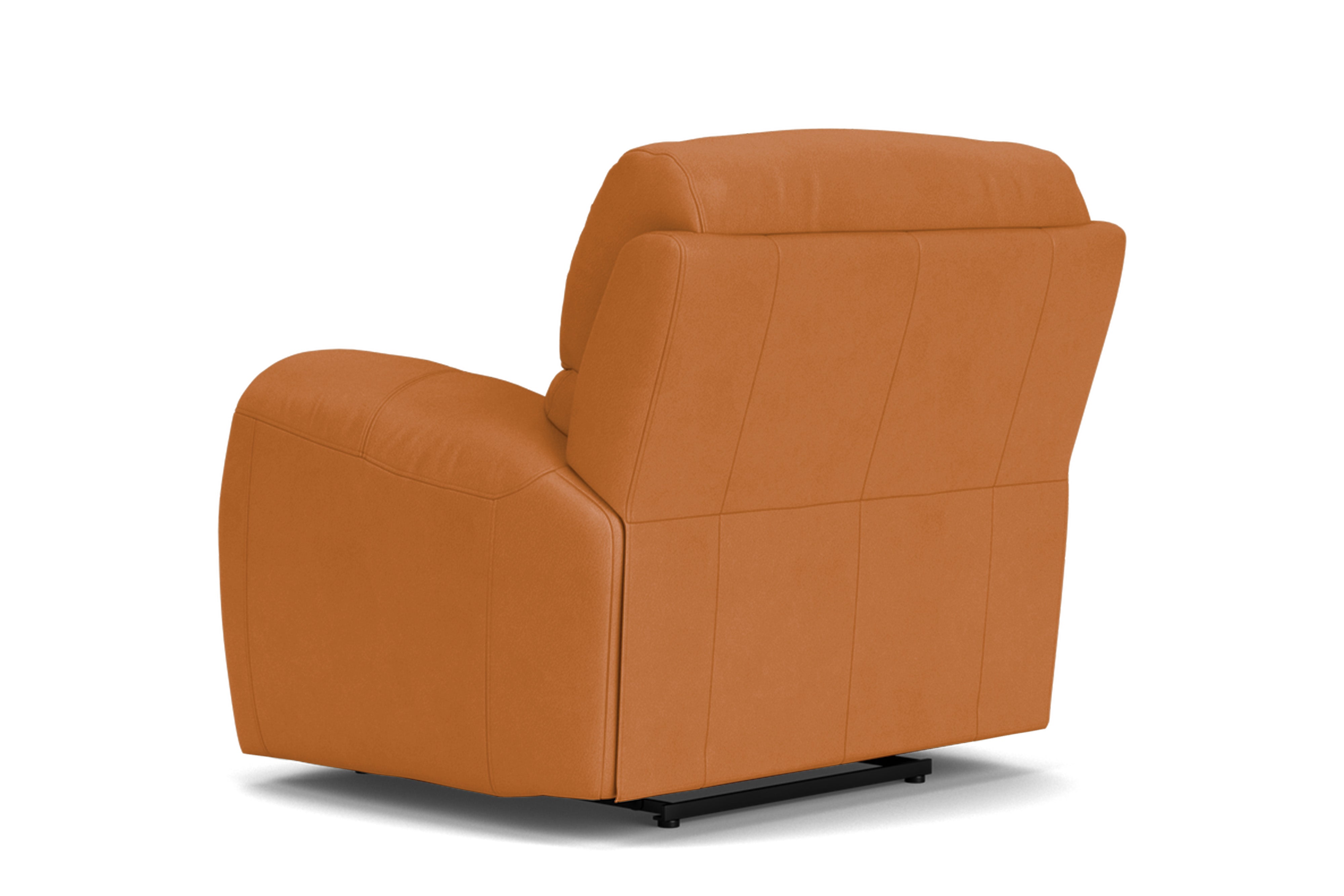 Valencia Oliver Top Grain Leather Recliner Chair, Cognac