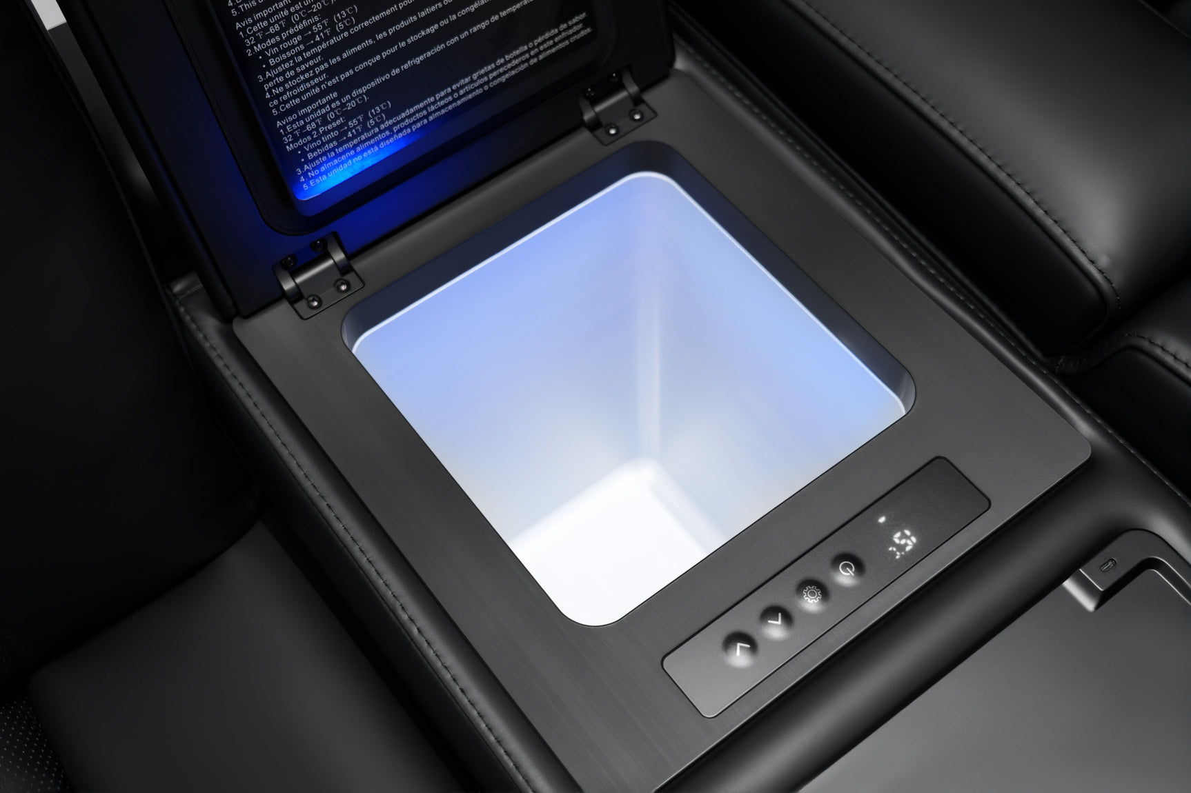 Oslo Ultimate Console with Built-In Refrigerator