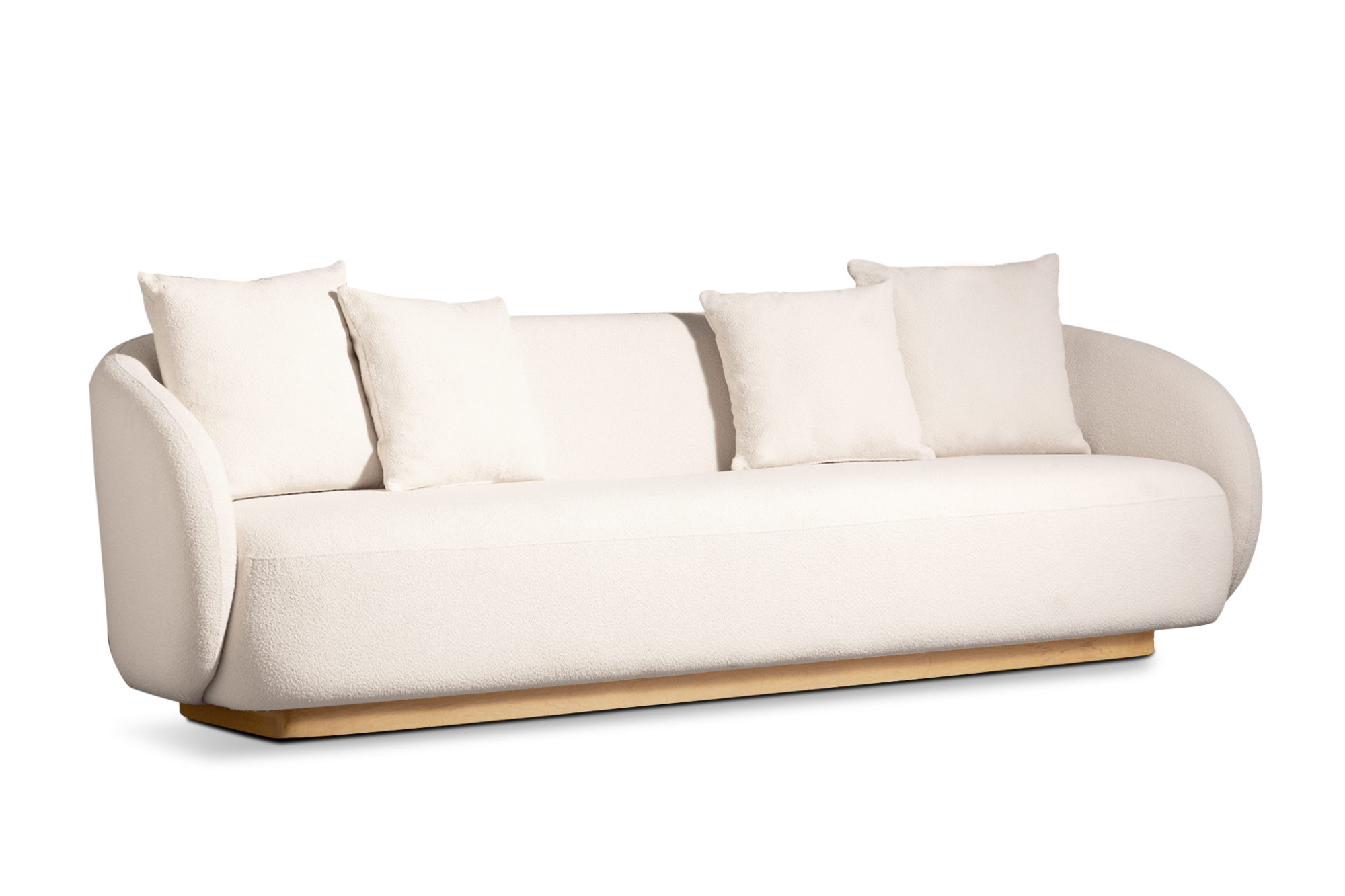 Valencia Otis Performance Fabric Three Seats Outdoor Sofa, Cream