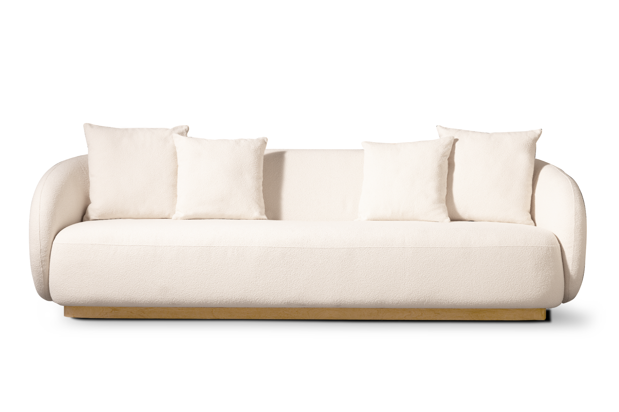 Valencia Otis Performance Fabric Three Seats Outdoor Sofa, Cream