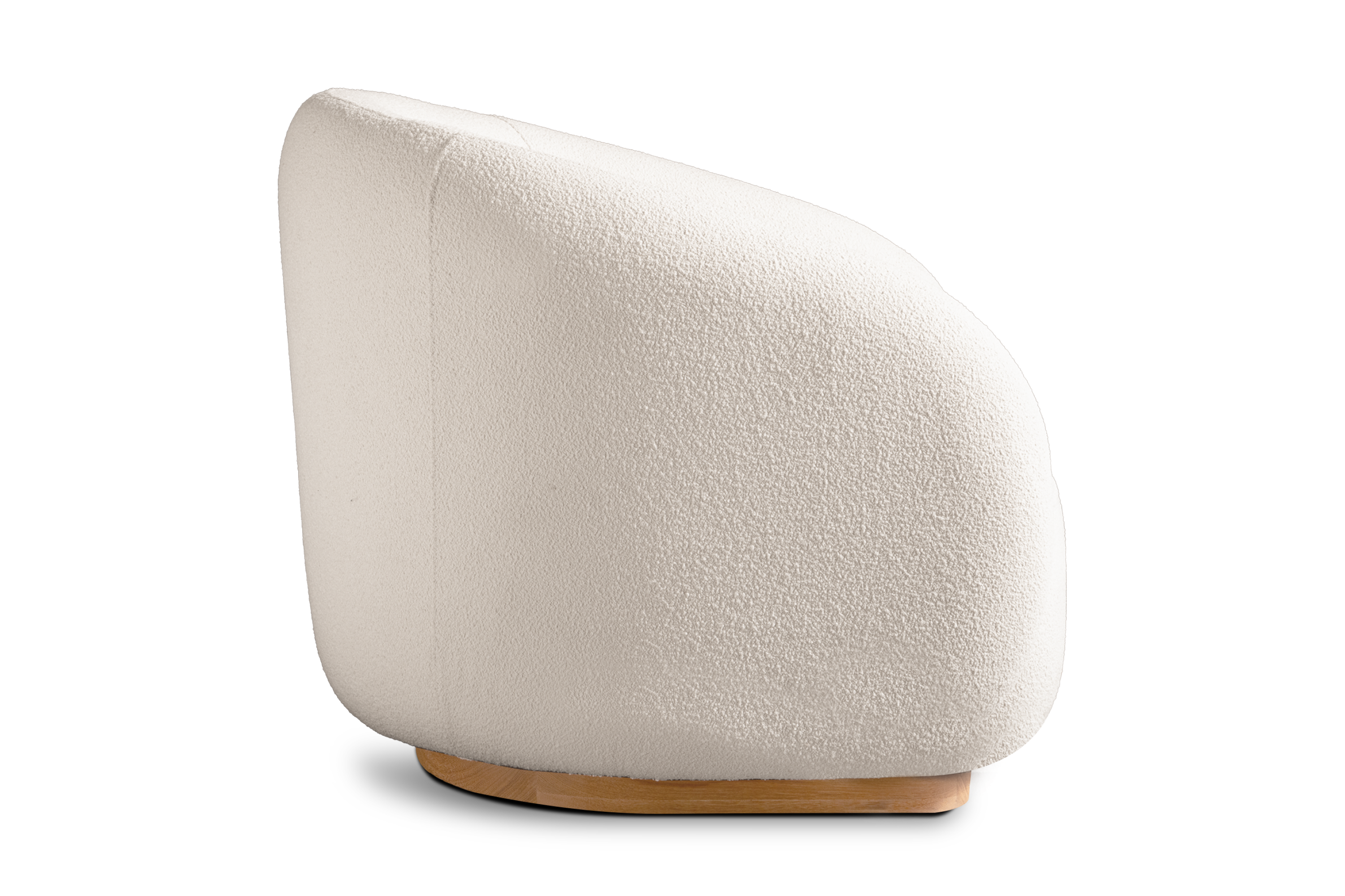 Valencia Otis Performance Fabric Outdoor Swivel Chair, Cream