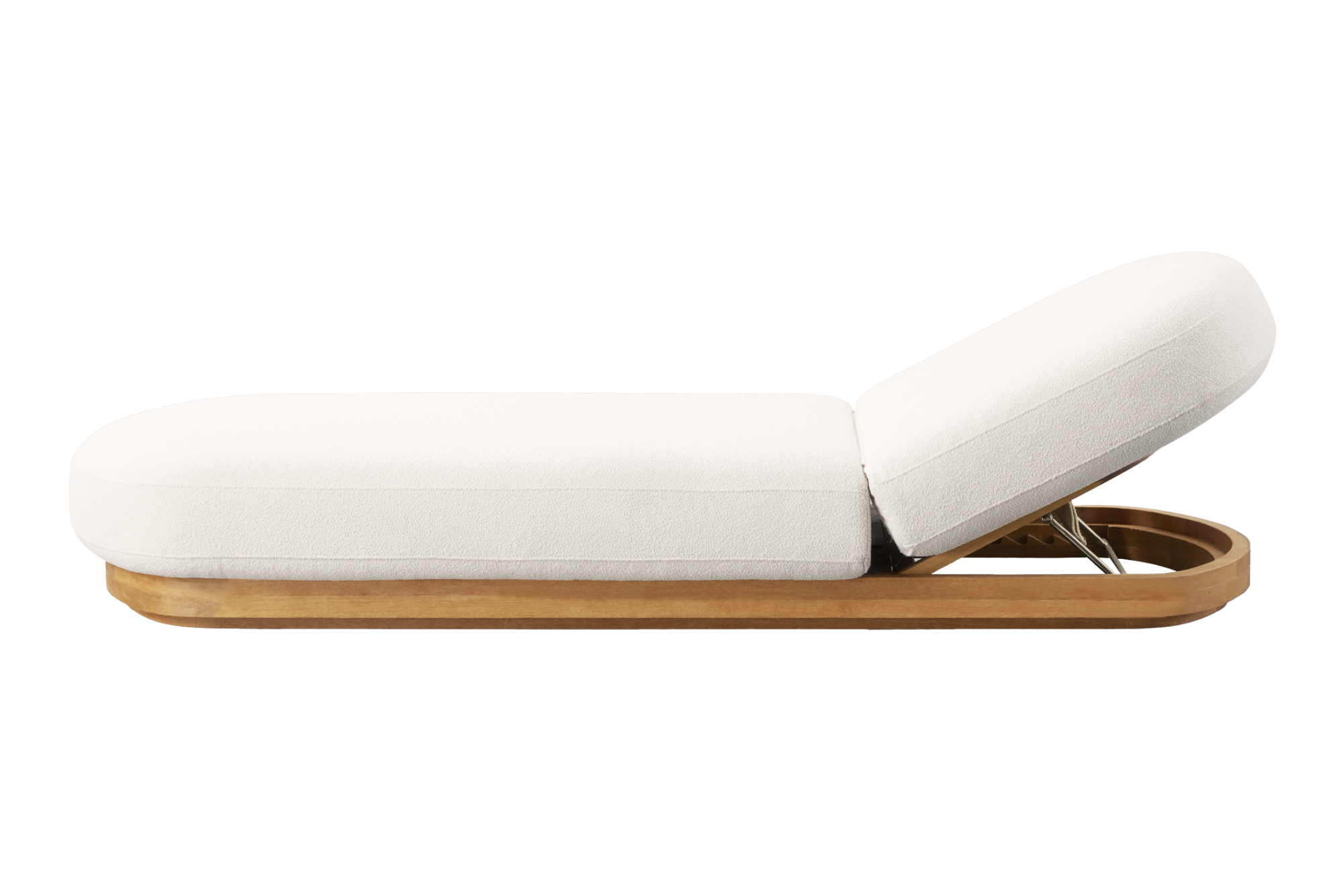 Valencia Otis Performance Fabric Outdoor Single Sun Chaise, Cream