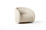 Violet Fabric Swivel Chair