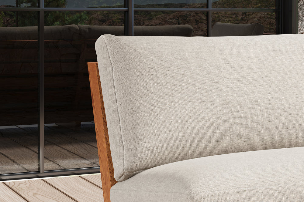 Valencia Paolo Outdoor Fabric Accent Chair, Light Grey