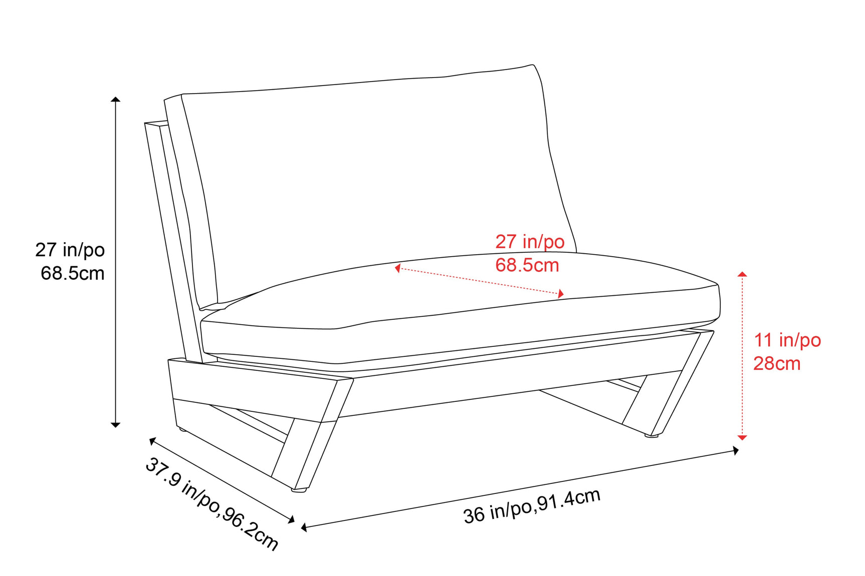 Paolo Outdoor Fabric Accent Chair