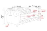 Parma Leather Chesterfield Sofa