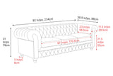 Parma Leather Chesterfield Sofa