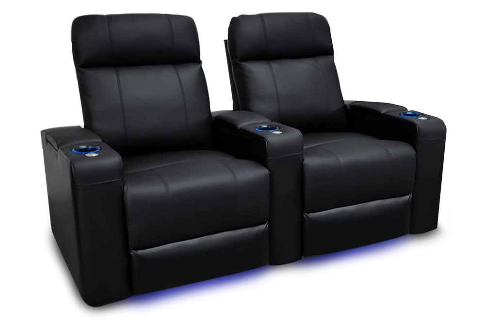 Valencia Piacenza Power Headrest Leather Home Theater Seating