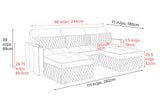Pisa Leather Lounge Sectional