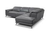 Pista Leather Reclining Sectional Sofa