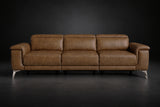 Valencia Pista Distressed Leather Reclining Sofa