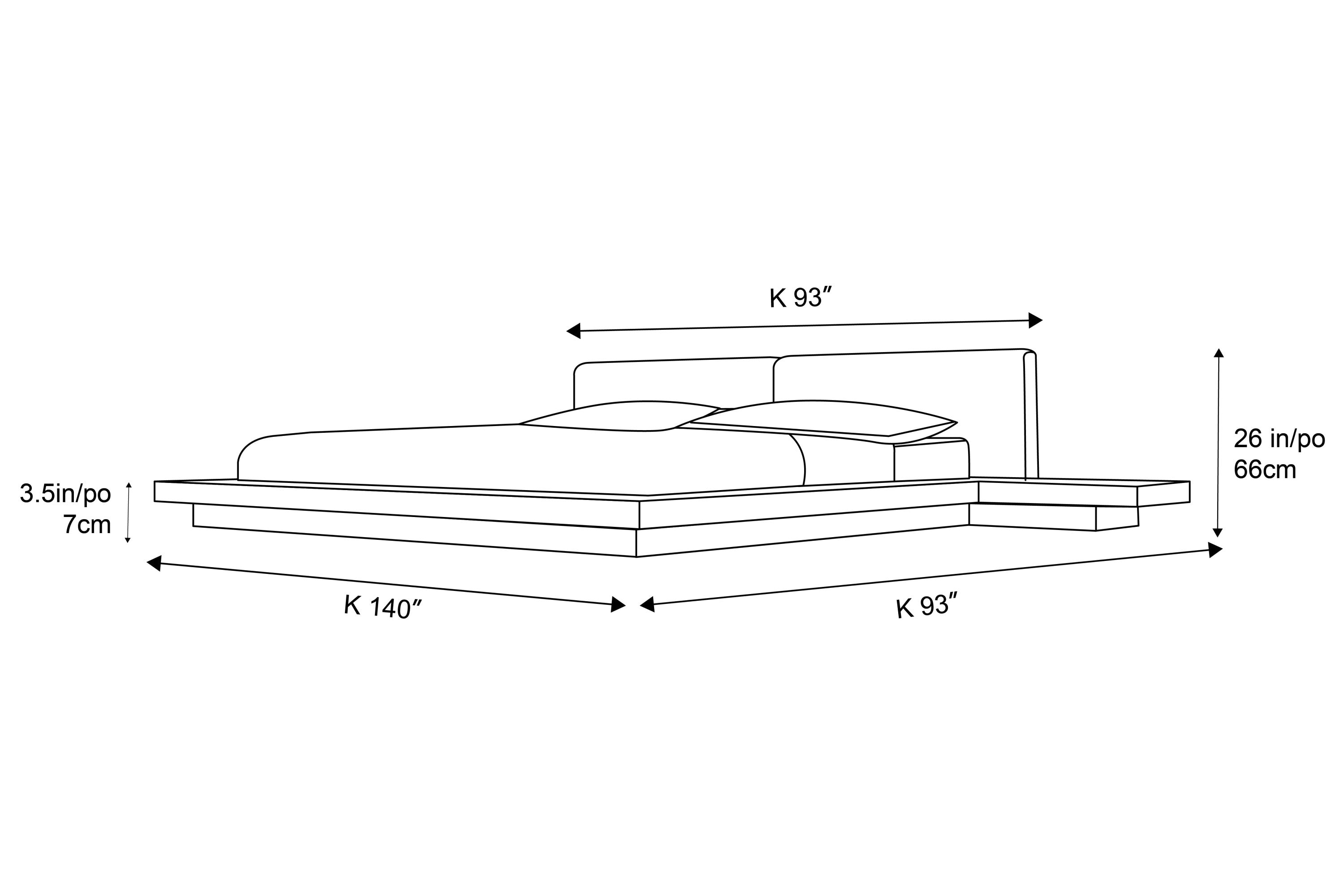 Valencia Prize Wood King Bed Frame, Walnut