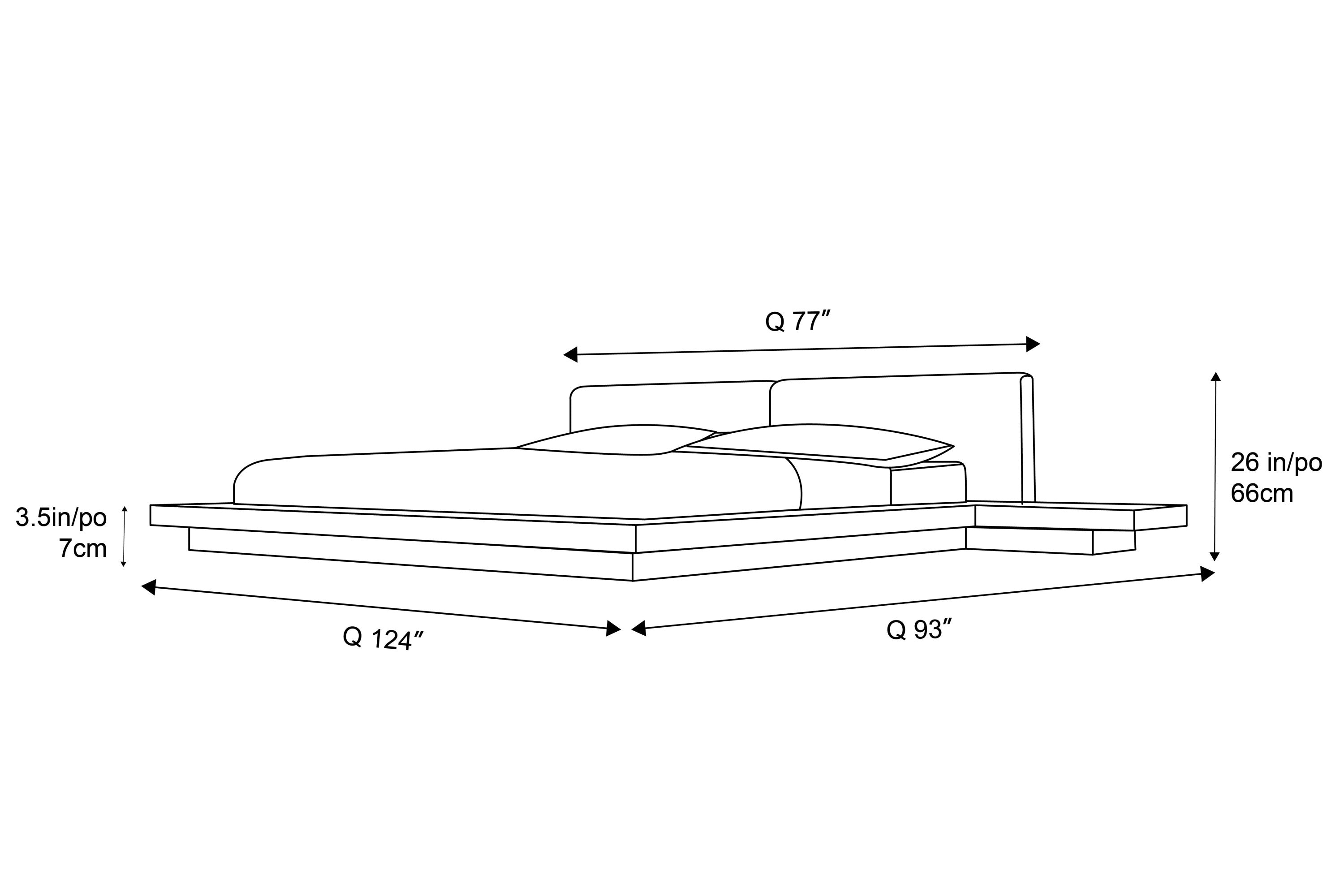 Valencia Prize Wood Queen Bed Frame, Walnut