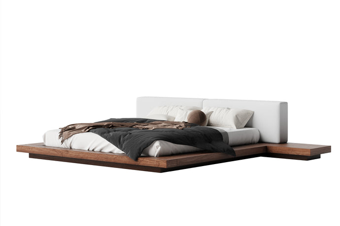 Valencia Prize Wood Queen Bed Frame, Walnut