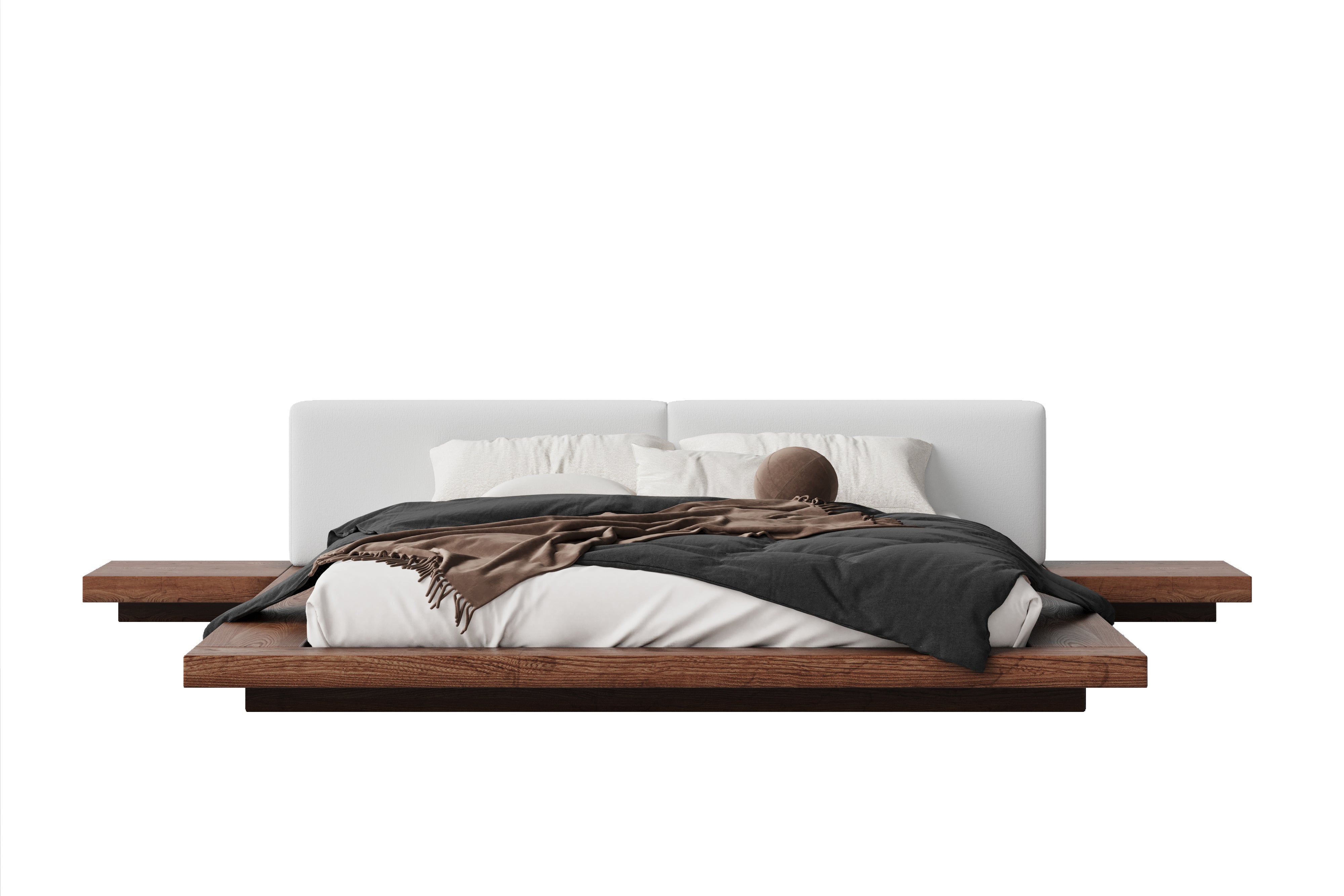 Valencia Prize Wood Queen Bed Frame, Walnut