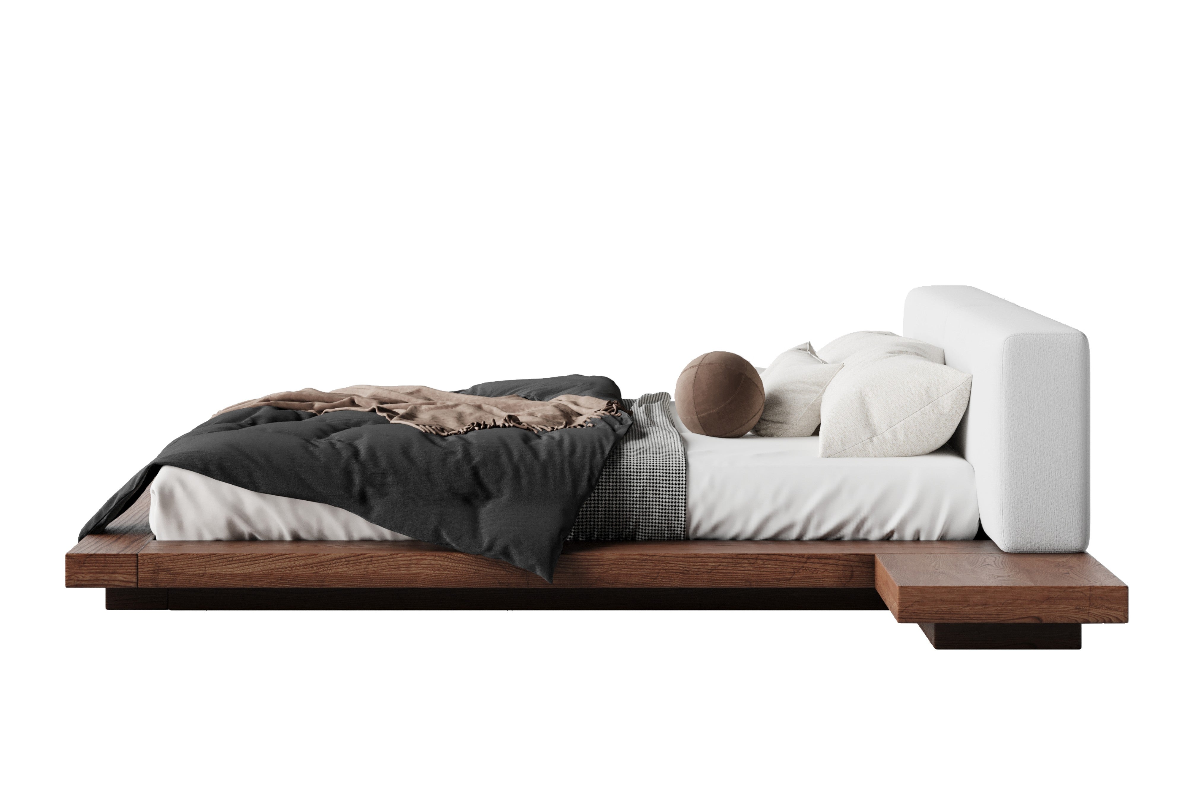 Valencia Prize Wood Queen Bed Frame, Walnut