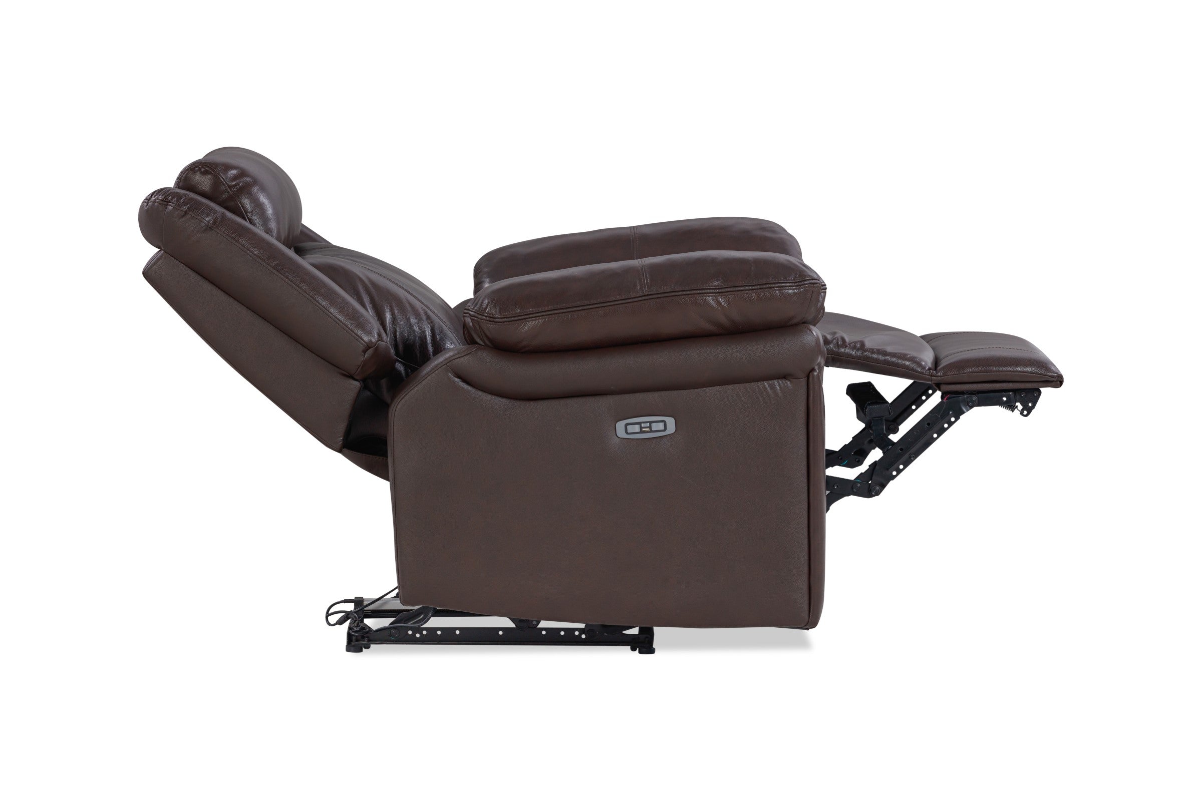 Leather single on sale recliner chair