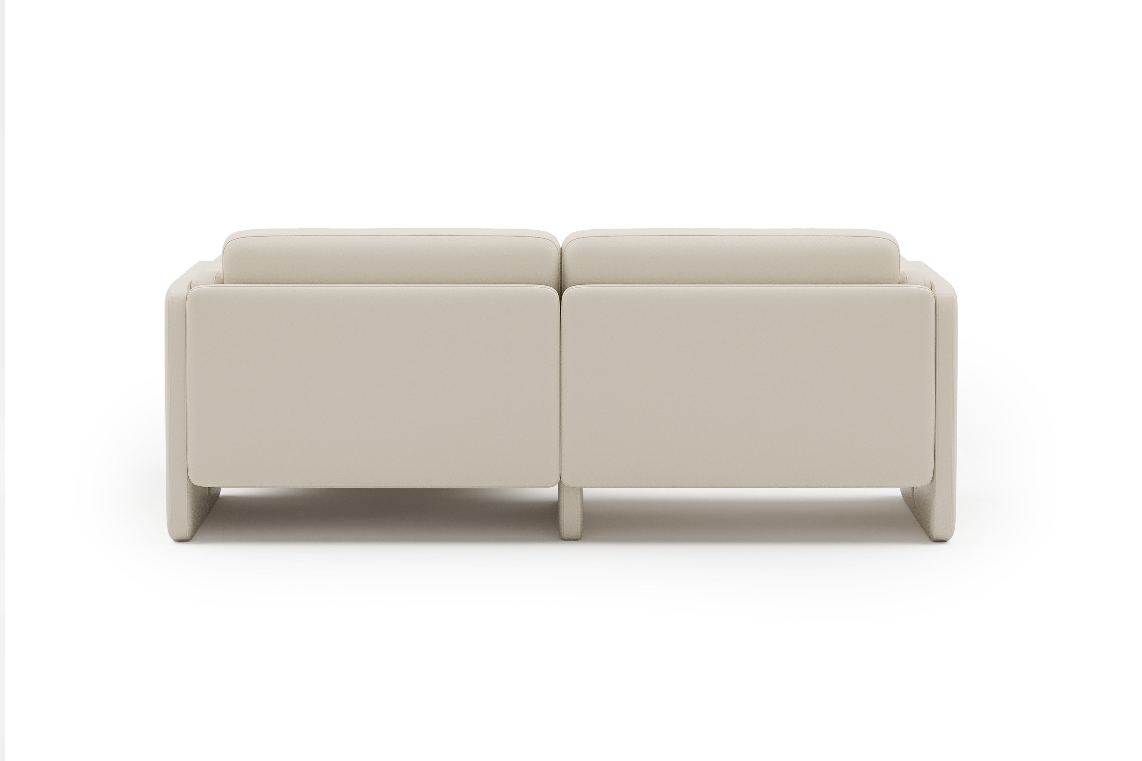 Valencia Annalise Top Grain Leather 80" Right Chaise Sofa, Cream