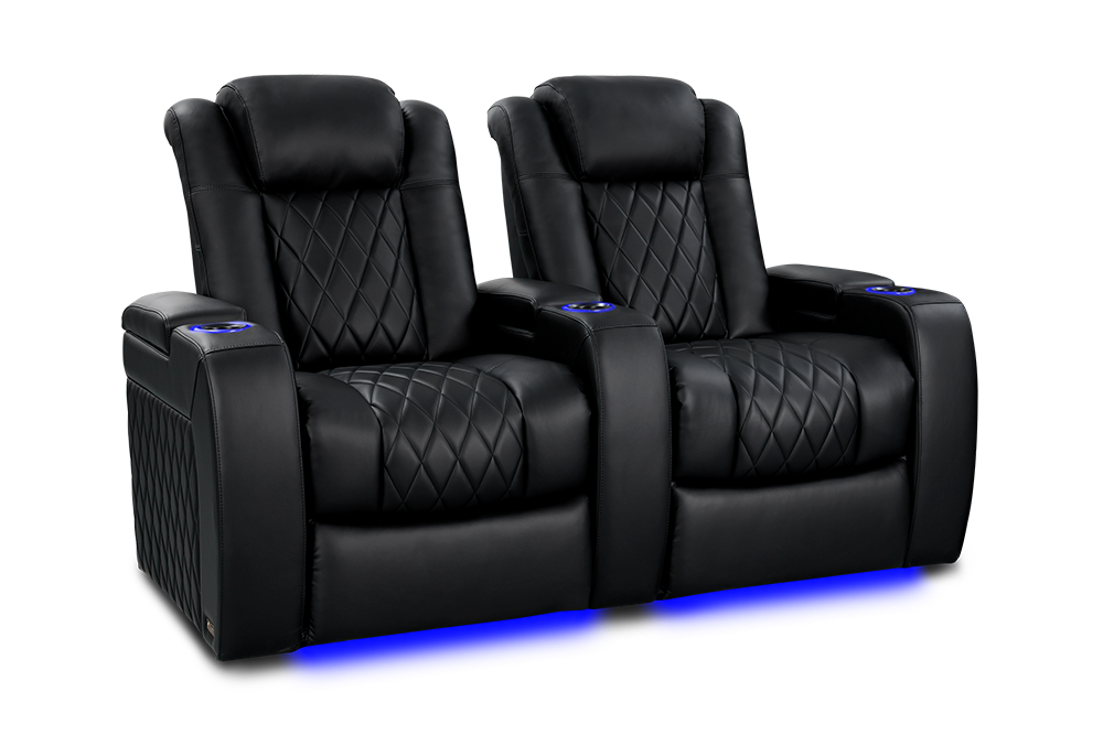 Valencia Tuscany Heat & Massage Leather Home Theater Seating