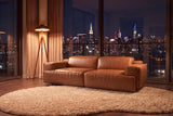 Valentina Distressed Leather Recliner Sofa