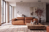 Valentina Distressed Leather Recliner Sofa