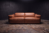 Valentina Distressed Leather Recliner Sofa