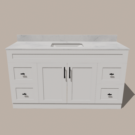 Astrid 72-Inch Single Sink Shaker Bathroom Vanity