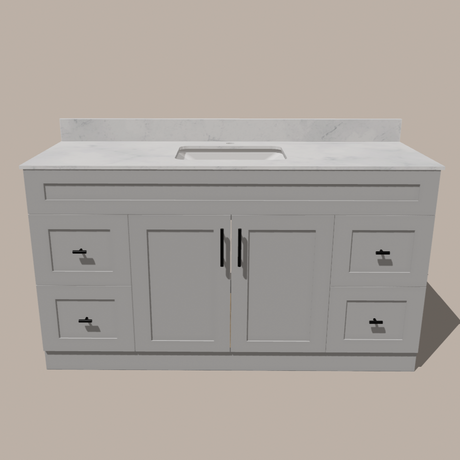 Astrid 72-Inch Single Sink Shaker Bathroom Vanity