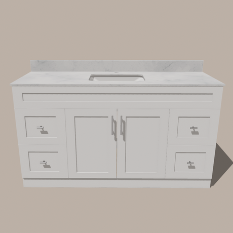 Astrid 72-Inch Single Sink Shaker Bathroom Vanity