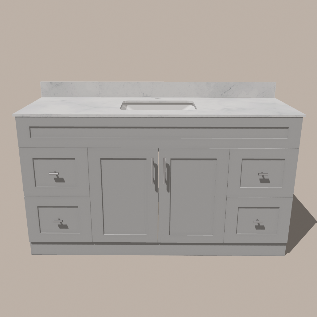Astrid 72-Inch Single Sink Shaker Bathroom Vanity