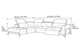 Ramona Leather Reclining Sectional Sofa