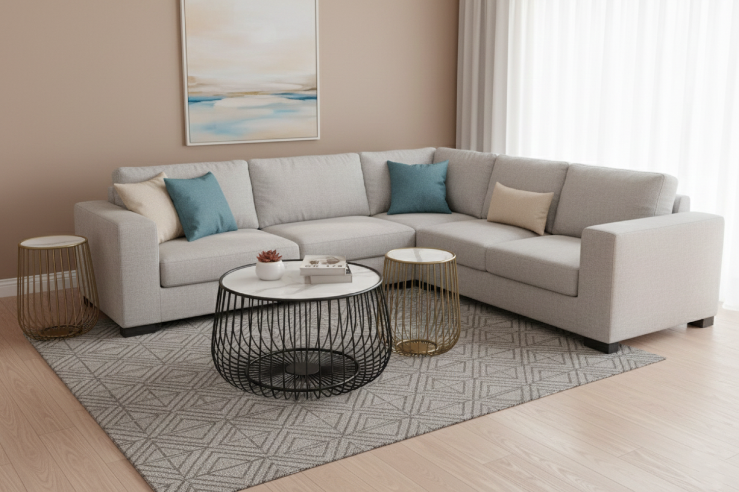 Ravena Marble Top Coffee Table