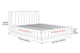 Reese Velvet Fabric Upholstered Bed Frame