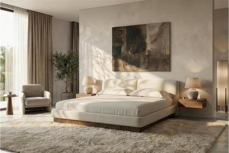 Rhythm Fabric Upholstered Bed Fram