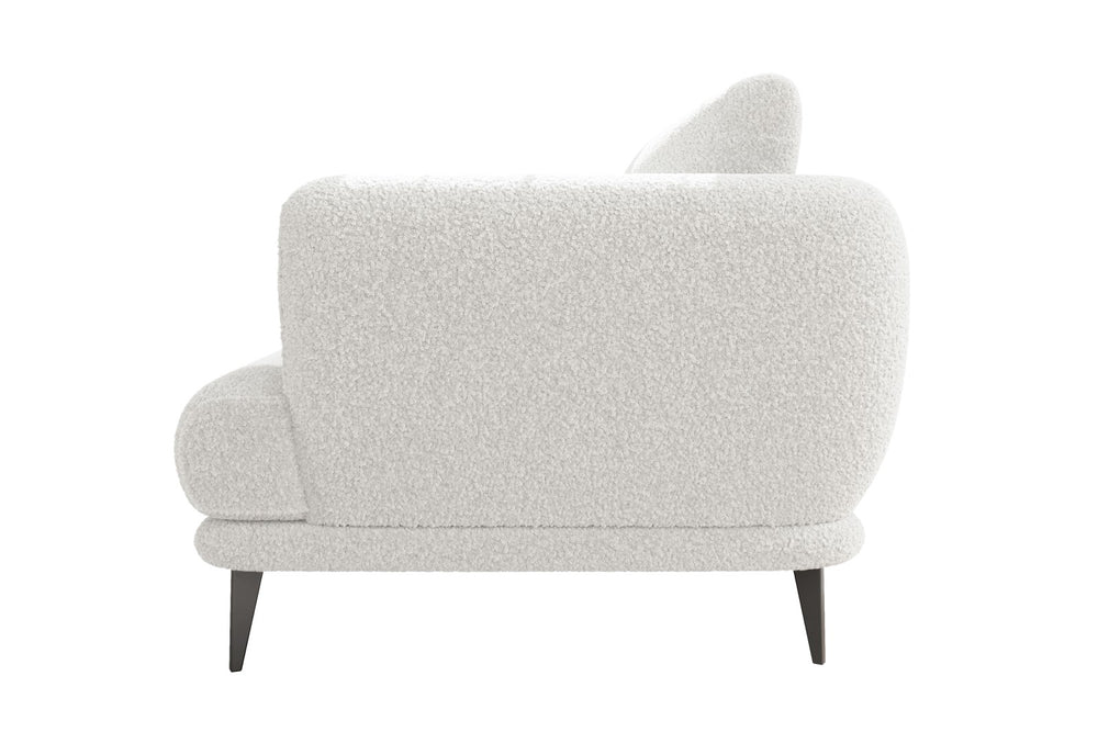 Valencia Melissa Boucle Fabric Accent Chair, Cream Color