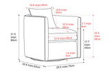 Riley Fabric Swivel Chair