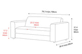 Rosalinda Fabric Sofa Bed