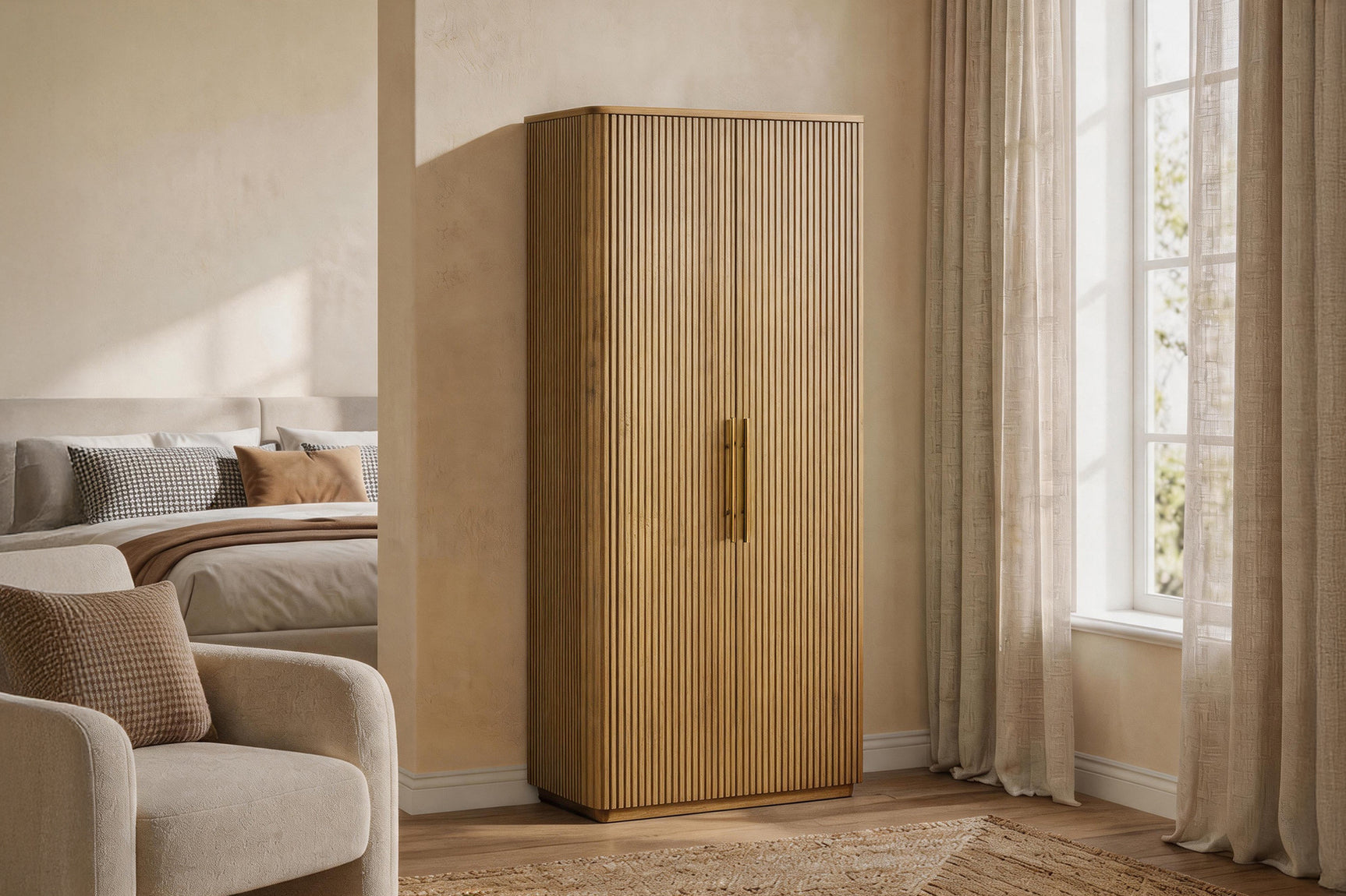 Rowan Oak Wood Cabinet