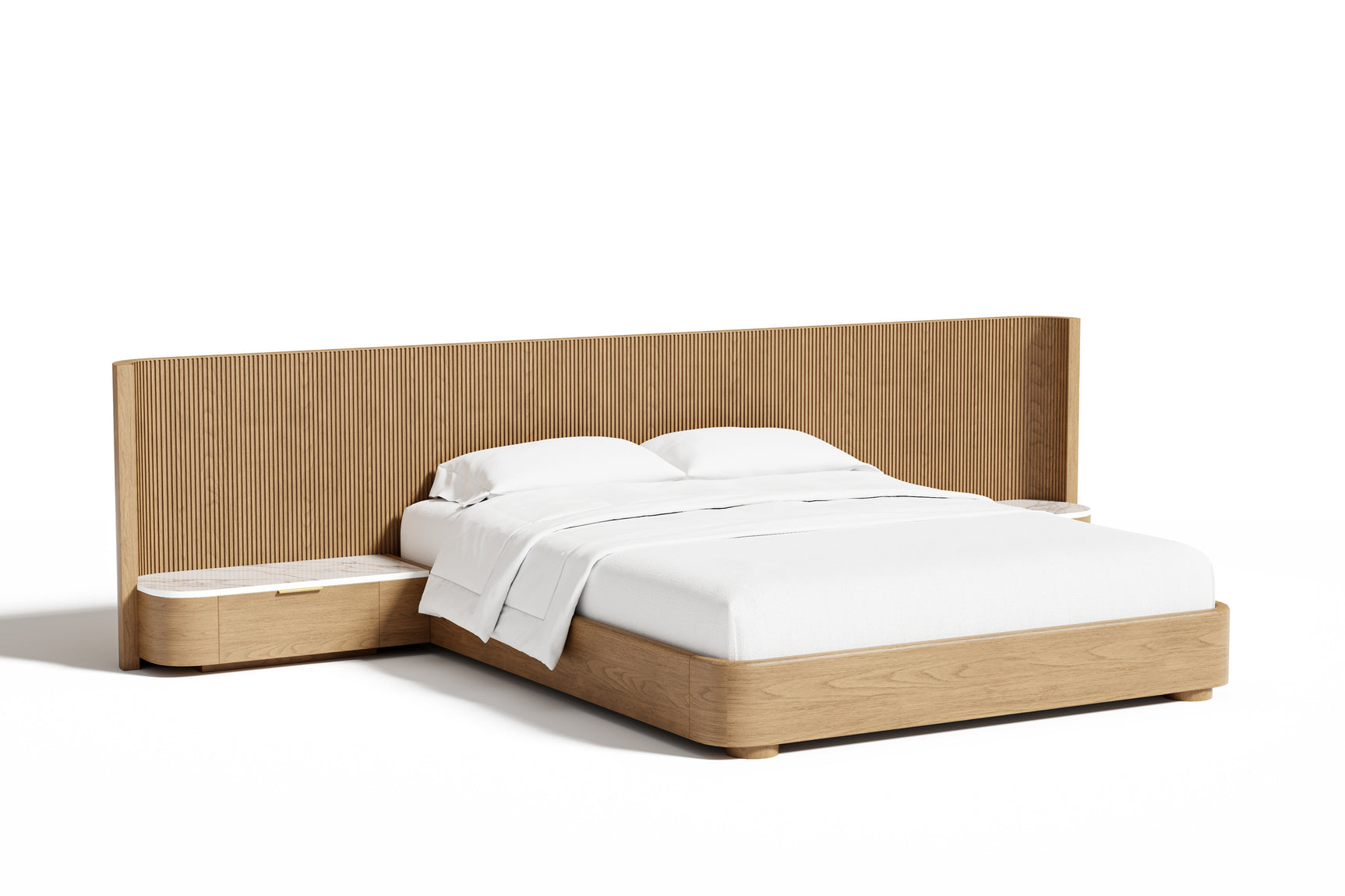 Rowan Oak Wood Bed Frame