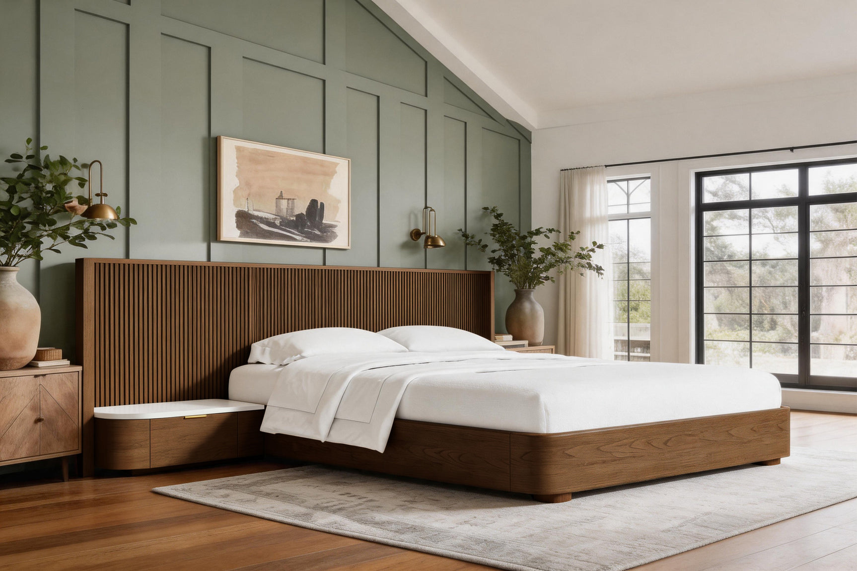 Rowan Oak Wood Bed Frame