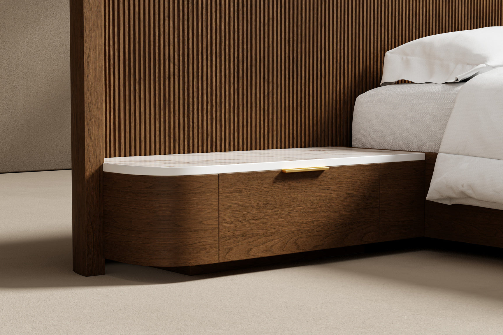 Rowan Oak Wood Bed Frame