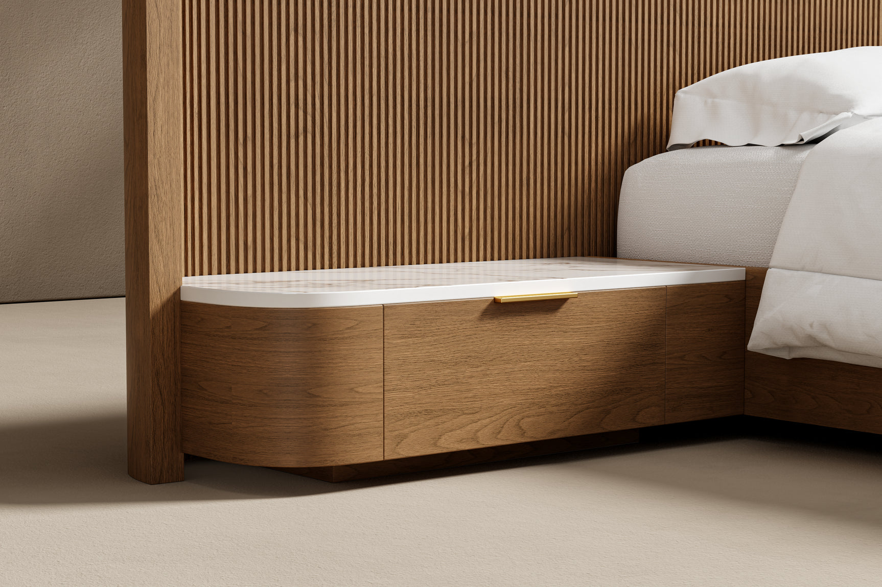 Rowan Oak Wood Bed Frame